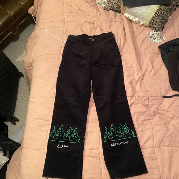 Nafsika skourti SS16 flame jeans in green - Picture 3 of 9